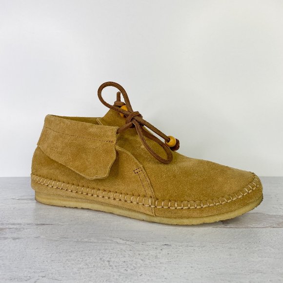 Clarks Shoes - CLARK'S Tyler weave bootie suede leather camel